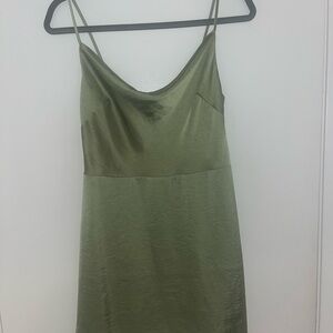 Sunday Best Olive Green Mini Dress